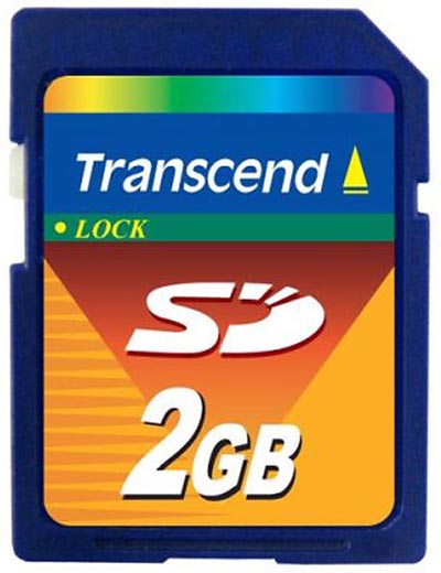 Transcend SD Card 2GB (TS2GSDC)