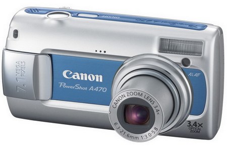Canon PowerShot A470 Blue