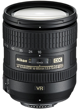 16-85mm f/3.5-5.6G ED VR AF-S DX NIKKOR